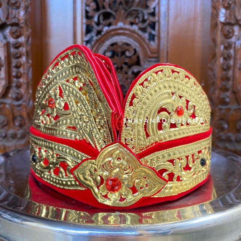 Balinese Bridal Slippers | Groom’s Crown | Bali Headband Headdress