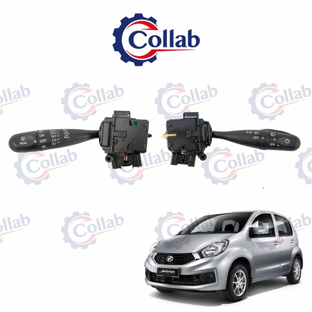 Collab Perodua Myvi Turn Signal Switch Complete Headlamp Windshield