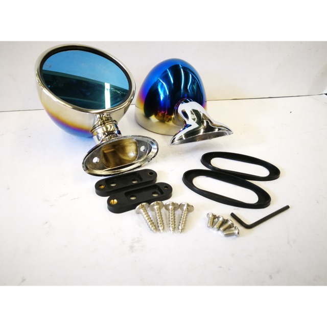 Mini Cooper Austin classic dome side mirror chrome titanium glass is ...