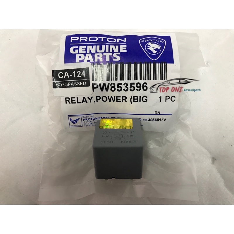 Original Proton PW853596 Power Radiator Fan Relay (4 Small Pin) Persona