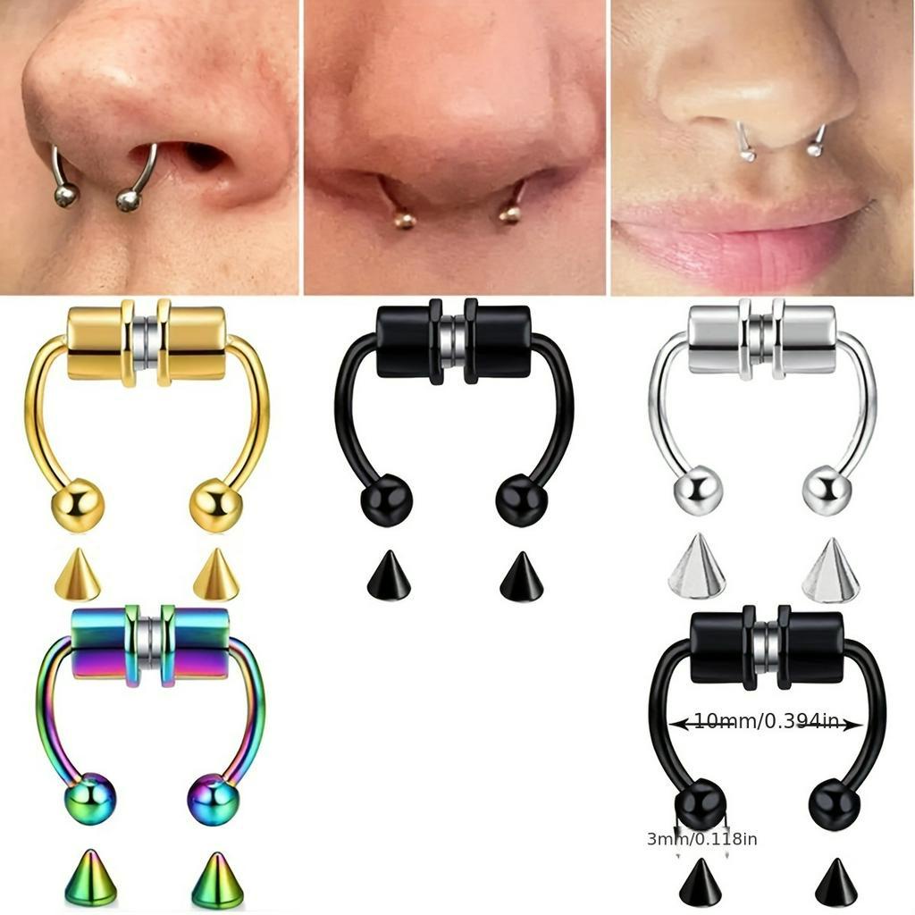 Clip on septum piercing hotsell