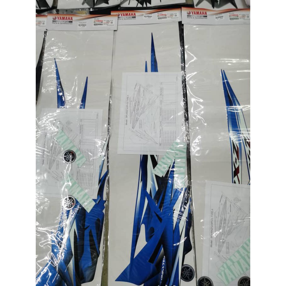 STICKER RXZ CATALYZER BIRU SKALA (BMC) & HITAM SKALA (SMX) [ 100% ...