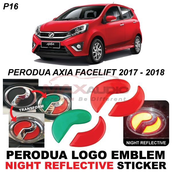 Car Emblem Sticker PERODUA MYVI ATIVA ALZA AXIA BEZZA ARUZ VIVA Front ...