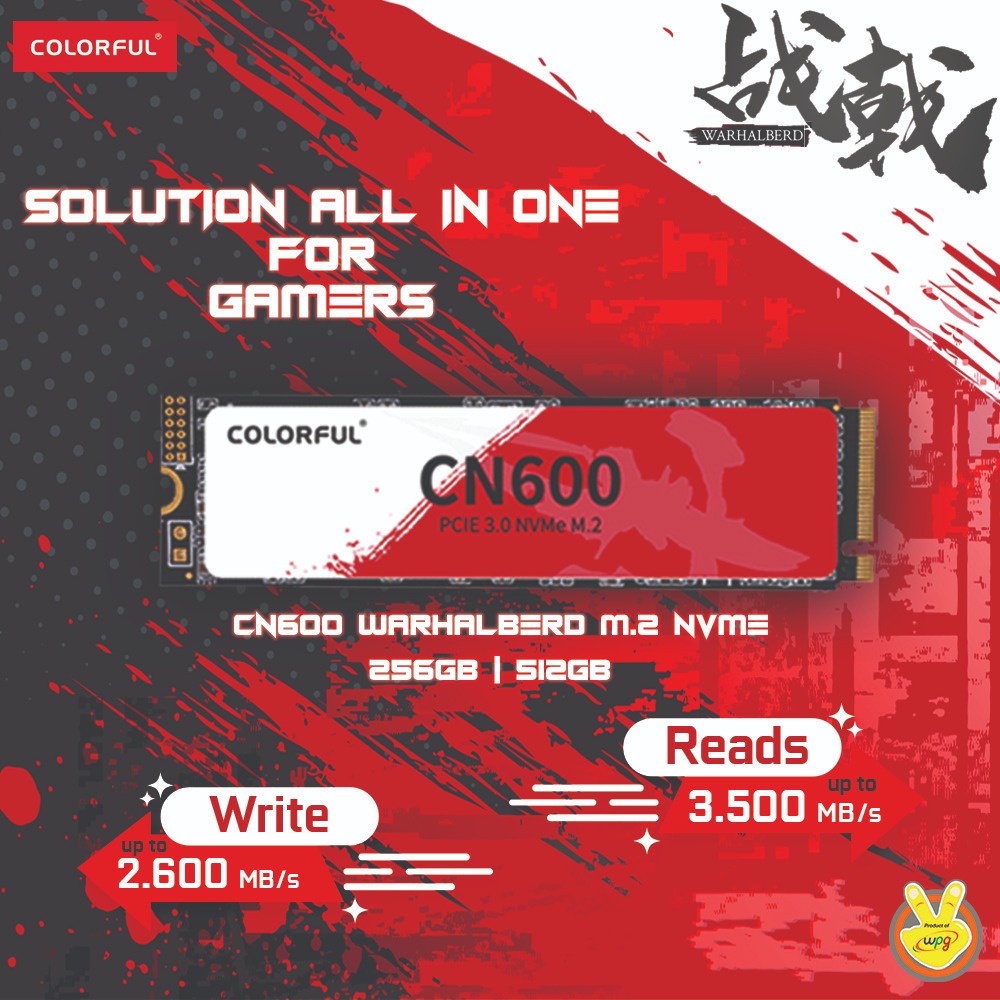 Colorful CN600 512GB Warhalberd SSD M.2 NVMe PCIe Gen 3.0x4 | Shopee ...