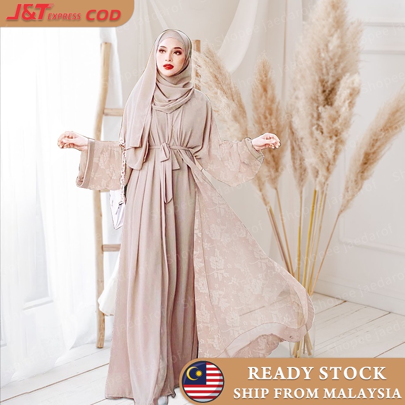 Jubah dress lace outlet muslimah