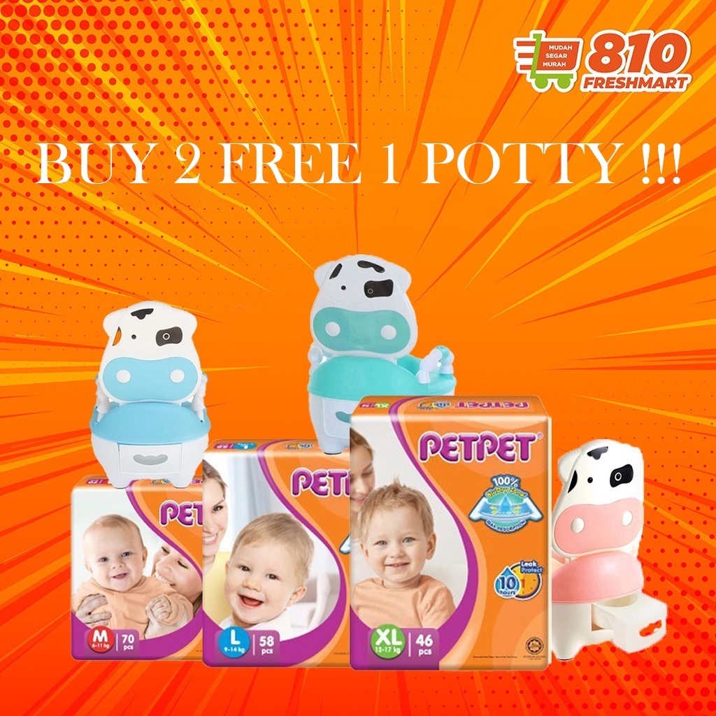 PET PET TAPE DIAPER MEGAPACK M70 L58 XL46 4 Packs Shopee Malaysia