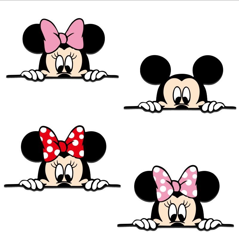 Cartoon Cartoon Mickey Mouse Unique Creative Car Stickers Cute Mickey ...