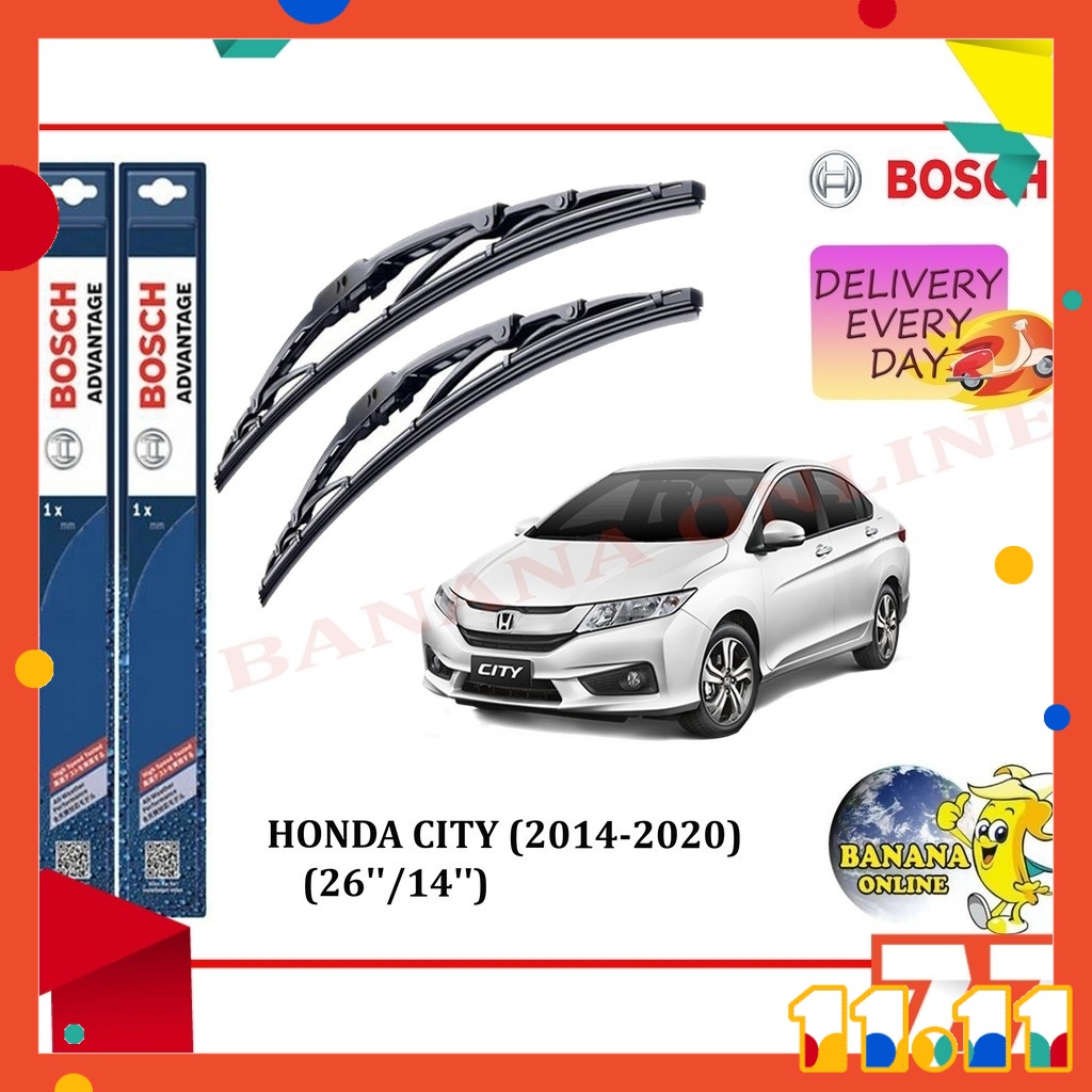 💯ORIGINAL💯 Bosch Advantage Wiper Honda City (20142020) 26''/14