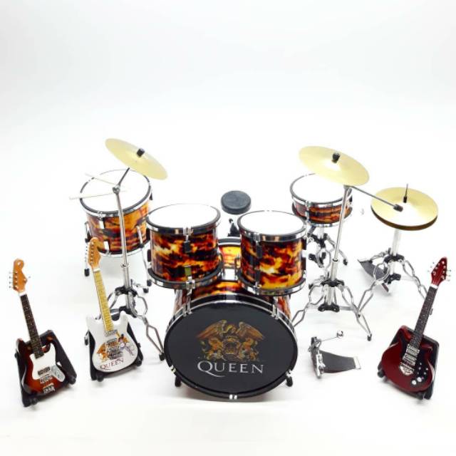 Miniature Musical Instrument drum set queen plus mini Guitar 10cm ...