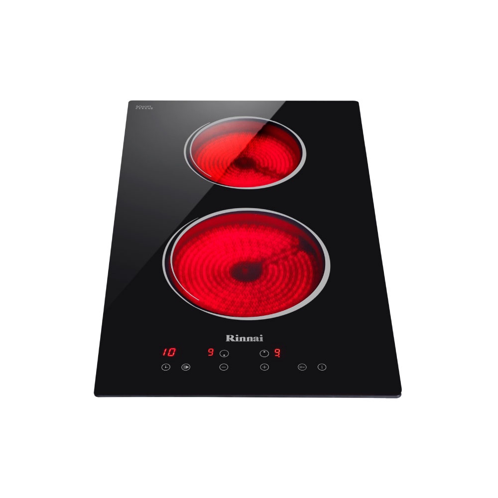 RINNAI 30cm 2zone Vitro Ceramic BuiltIn Electric Hob (Schott Ceran