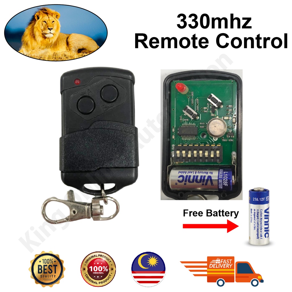 AUTOGATE REMOTE CONTROL 330 /FREE BATTERY Shopee Malaysia