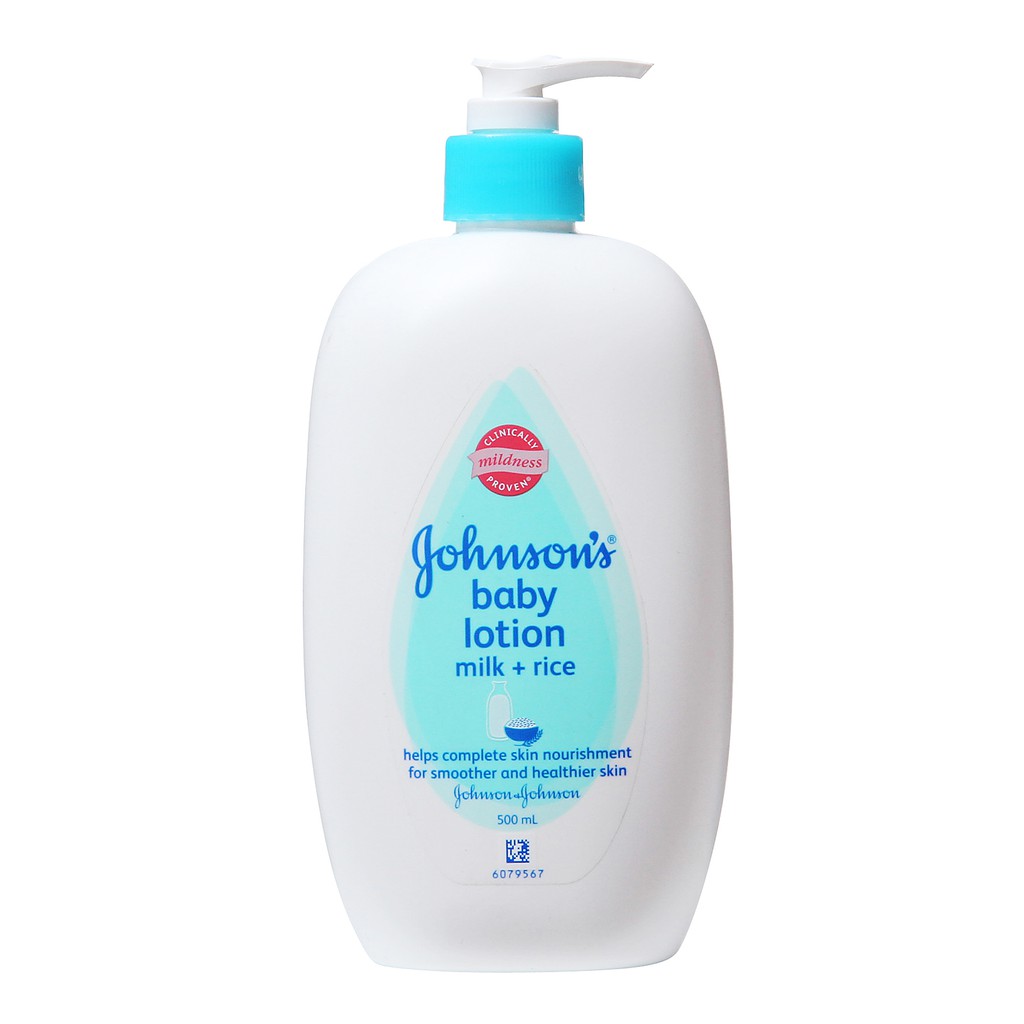 Johnson's Baby Lotion Milk+Rice 500mL Free 100mL Shopee Malaysia