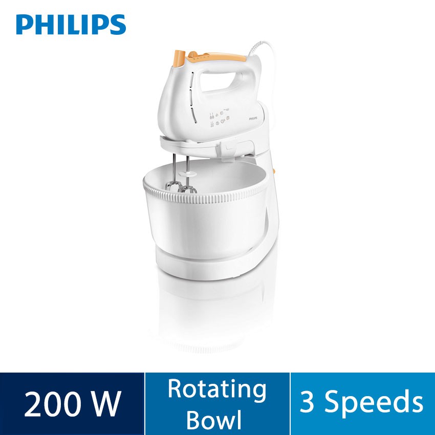 Philips Stand Mixers (200W, Rotating Bowl) HR1538 ( HR1538/80