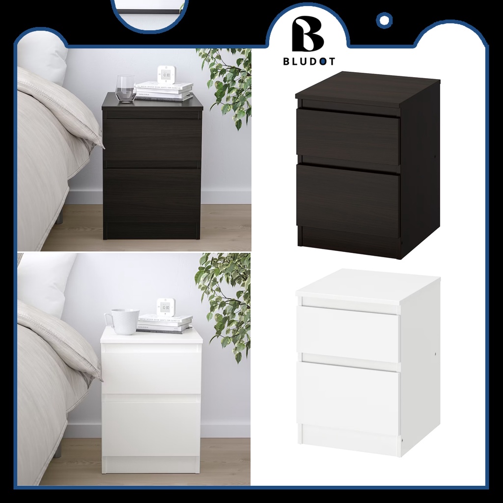 IKEA BEDSIDE TABLE KULLEN CHEST DRAWERS 35X49CM MEJA SISI KATIL BEDROOM