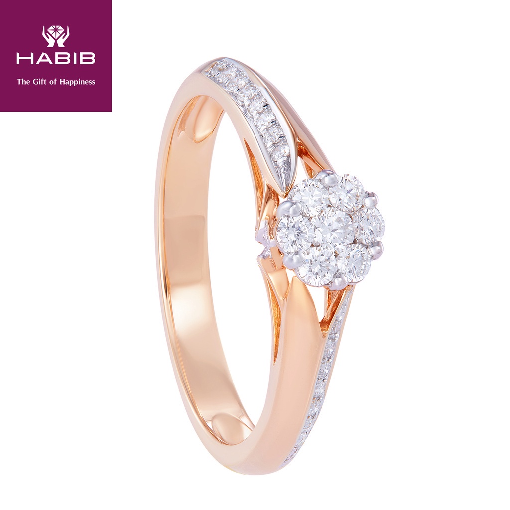 Habib rose clearance gold ring