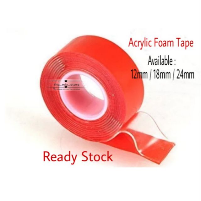 Clear Acrylic Foam Tape / Clear Double Sided Tape Shopee Malaysia