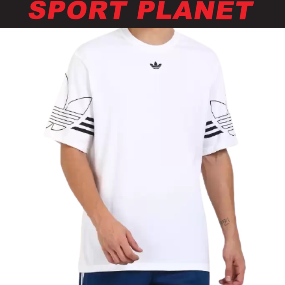 adidas Bunga Men Outline Tee Shirt Baju Lelaki DU8536 Sport Planet 24 9