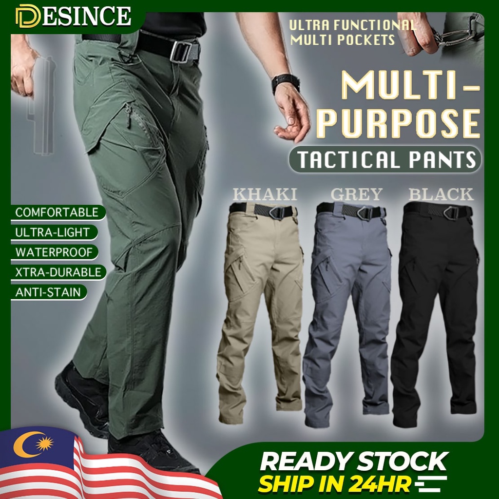 palazo 🇲🇾READY STOCK👖 Men Tactical Pants IX9 Military Trousers Multi ...