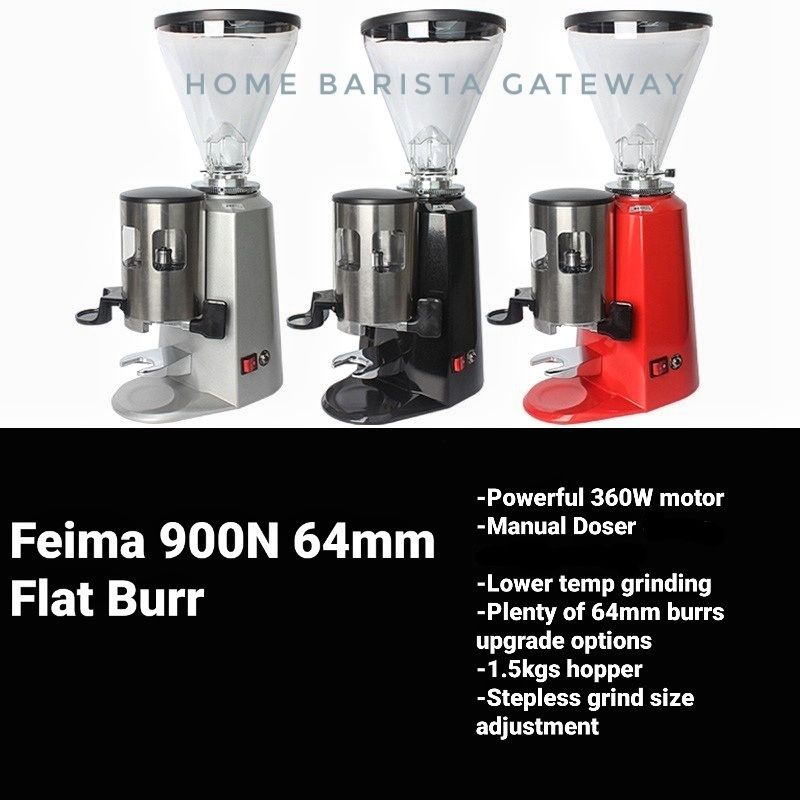 Feima 900N Doser Espresso Grinders, 64mm Flat Burrs