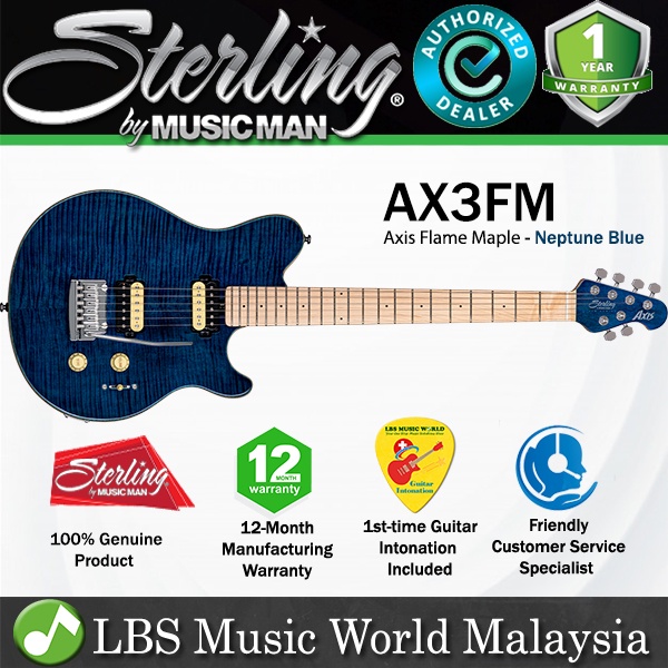 Sterling By Ernie Ball Music Man AX3FM Axis Flame Maple Electric Guitar ...