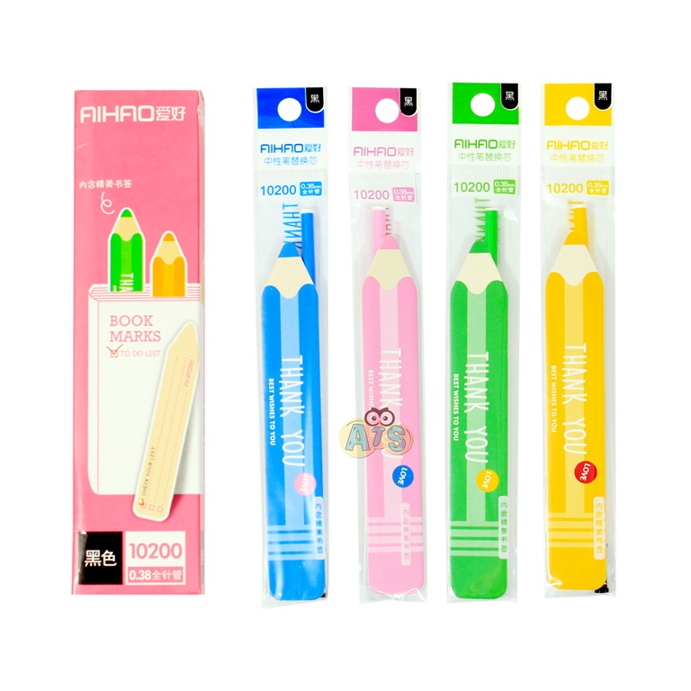 Refill Pens / Fill Gel Pens and Bookmarks 0.38mm | Shopee Malaysia
