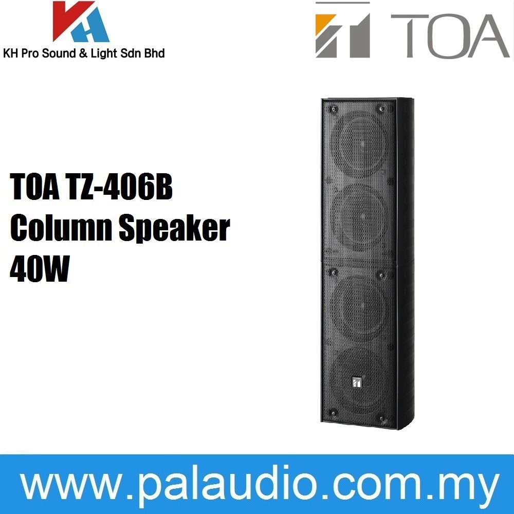 TOA TZ-406B Column Speaker 40W Column Speaker System (TZ406B) | Shopee ...