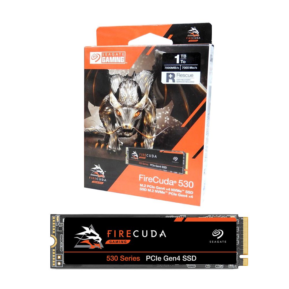 Seagate 1TB FireCuda 530 M.2 PCIe Gen4x4 NVMe Internal SSD