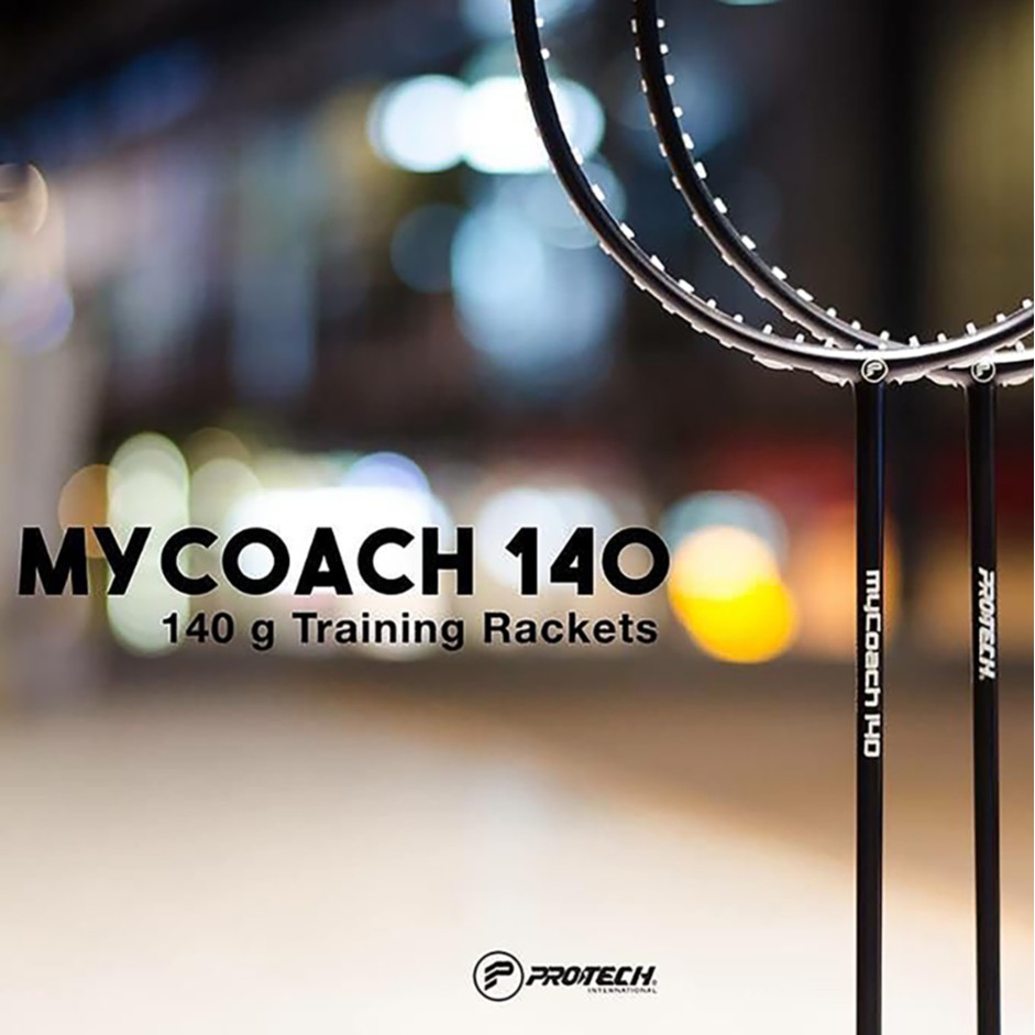 Protech MYCOACH 140 Training Racket (ORIGINAL)(FREE STRING+GRIP