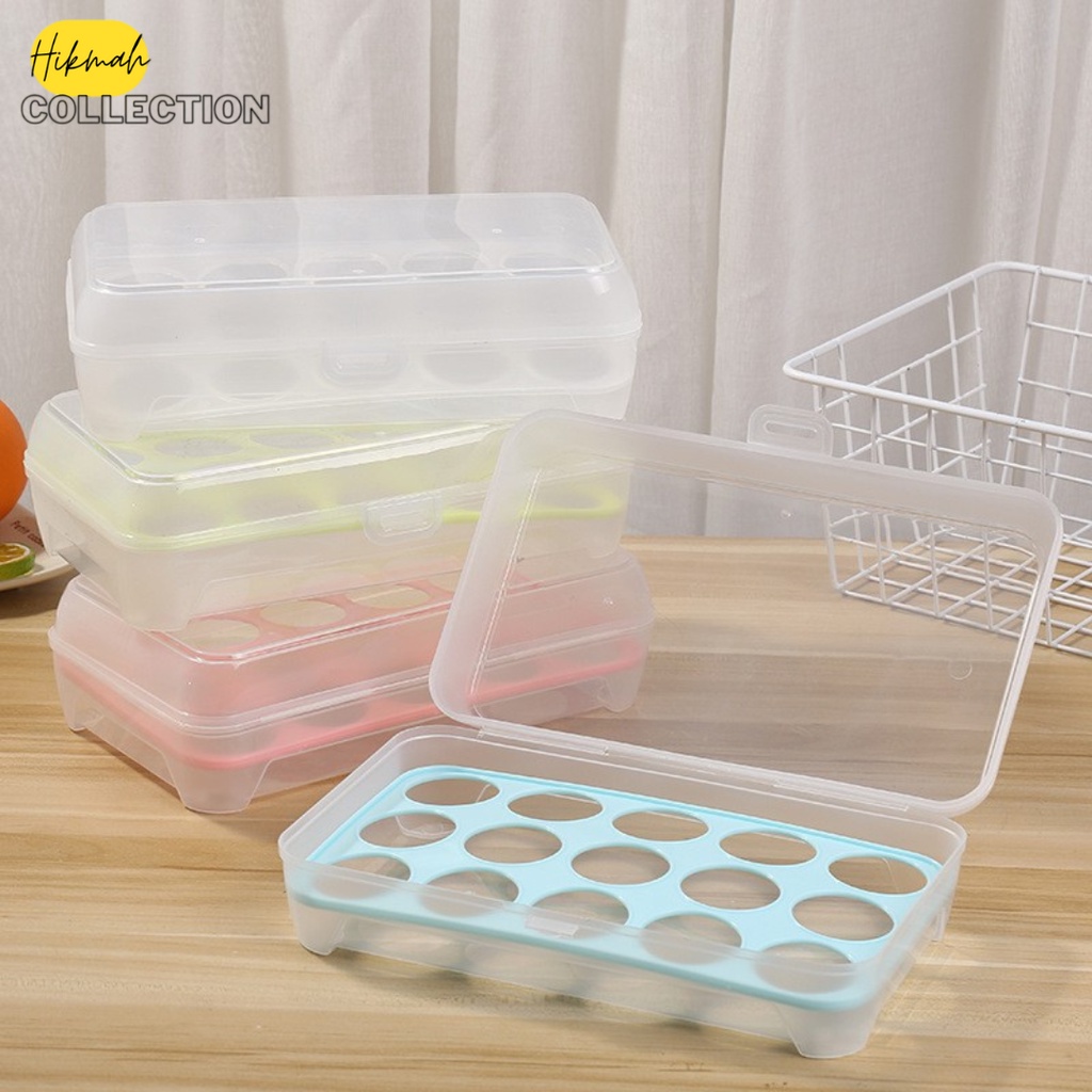 Egg Storage Box/Egg Box Egg Box/15-Hole Egg Box | Shopee Malaysia