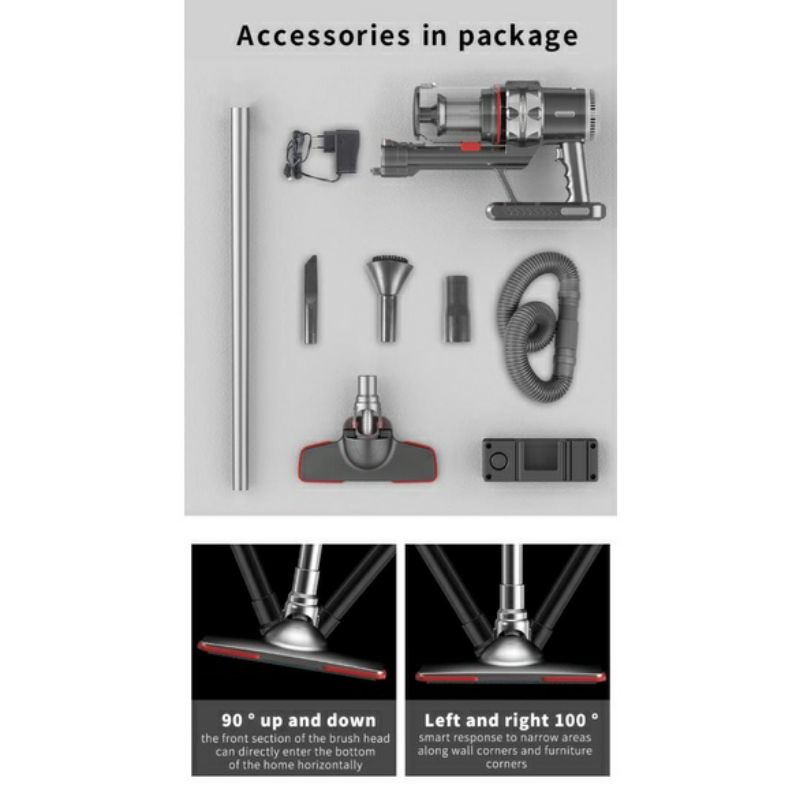 SOKANY CORDLESS VACUUM CLEANER SK-3377 cordless vacuum/wall hanging ...