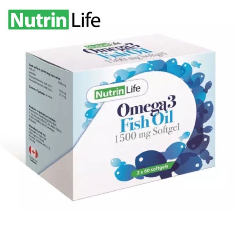 Nutrin Life Nutrinlife Omega 3 Fish Oil 1500mg (2 x 60's) | Shopee Malaysia