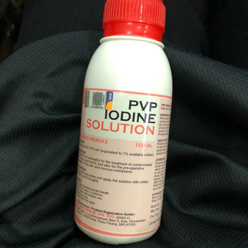 PVP Iodine Solution Disinfectant Solution 100ml Shopee Malaysia