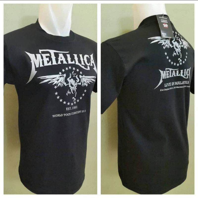 Metallica _est 1981(world tour)_tag gildan_rm85 | Shopee Malaysia