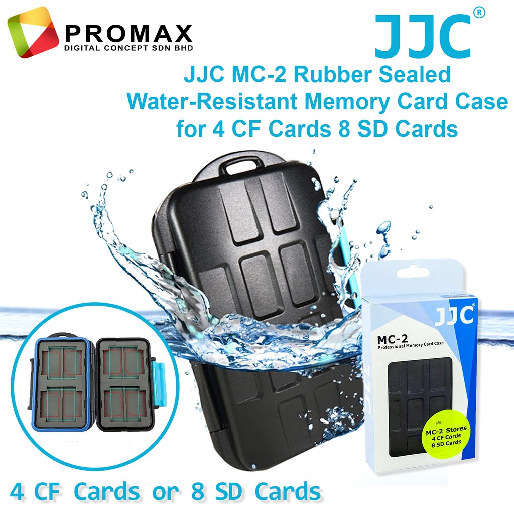 Jjc Waterproof Memory Card Case Sd