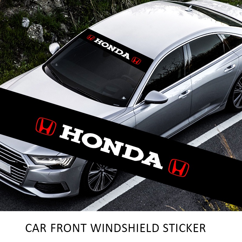 Honda Car front and rear window windshield PVC sticker waterproof ...