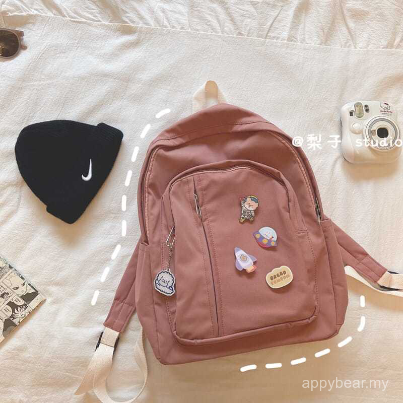 Ready Stock School Bag Korean-Style Japanese Middle School Student  Schoolbag Female High SchoolinsShoulder Bag Bag Student Backpack