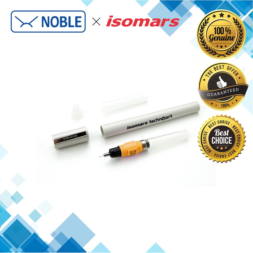 Isomars Technoart Technical Drawing Pen (Size: 0.3, White / Brown ...