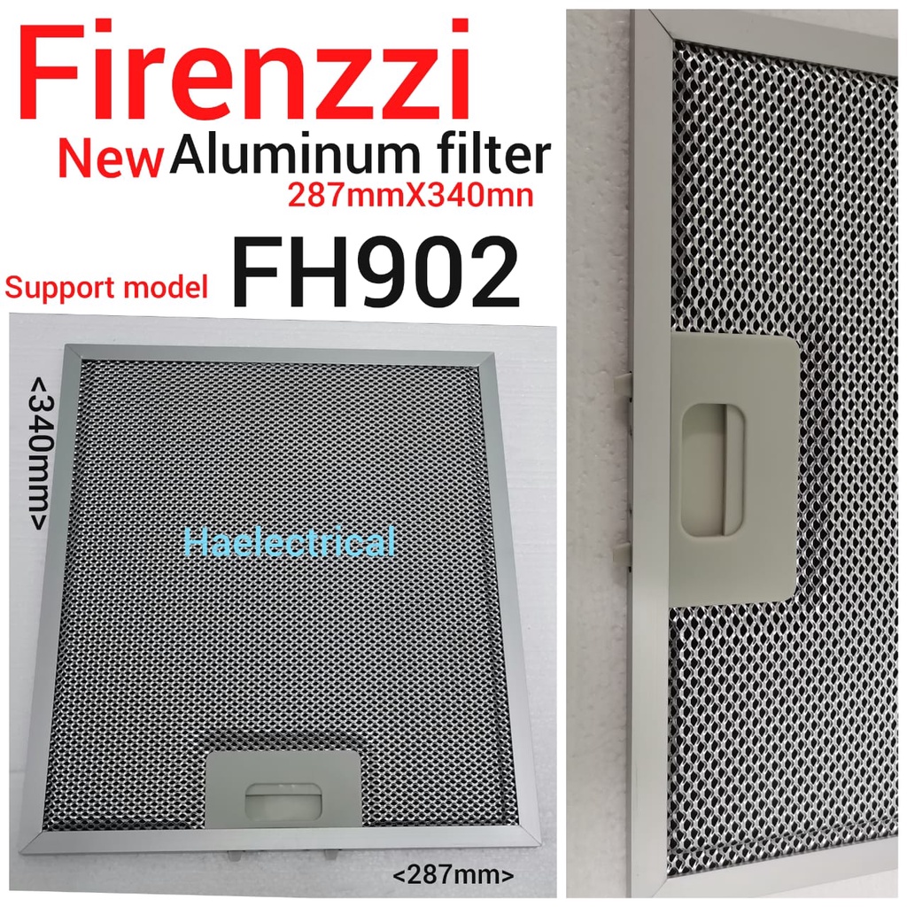 (FOR NEW SERIES) Firenzzi Cooker Hood Aluminium Filter FH902 (1PC