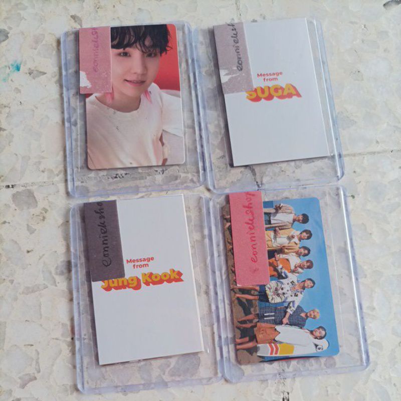 (Readystock) Butter BTS Inclusions Loose Items Photocard Message Card