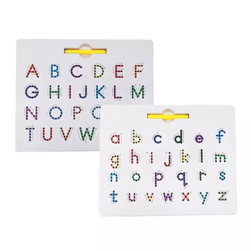 Magnetic Alphabet Letter Tracing Board ABC Writing Double-Sided Letter ...