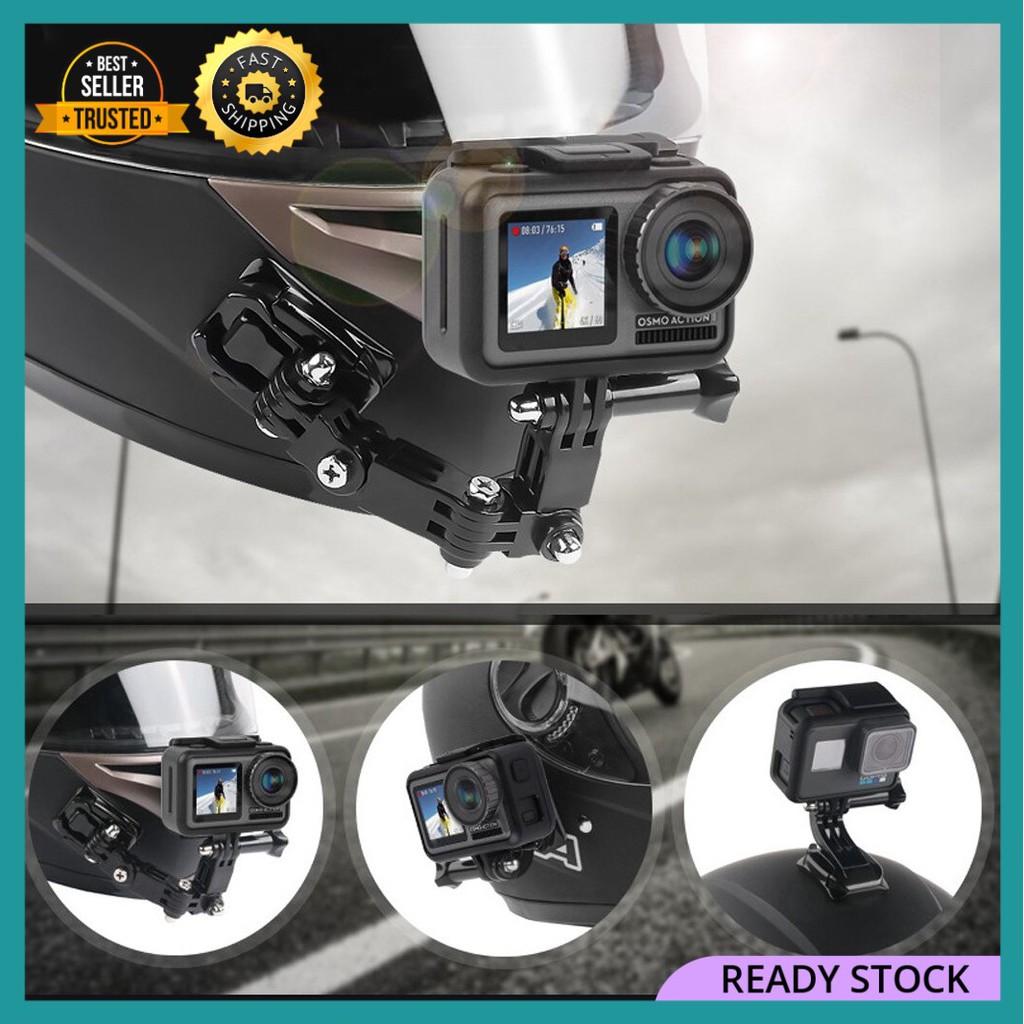 Camera Holder For GoPro hero6/5/4 Motorcycle Helmet Chin Bracket ...