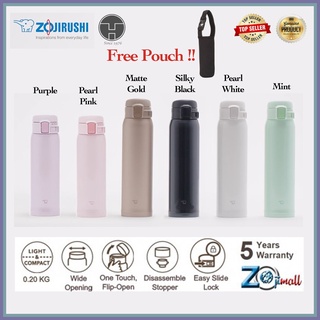 Zojirushi Water Bottle Drink Directly [one-touch Open] Stainless Mug 360ml Mint Blue SM-SF36-AM