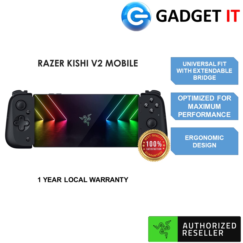 RAZER KISHI V2 UNIVERSAL MOBILE GAMING CONTROLLER (FOR ANDROID / FOR