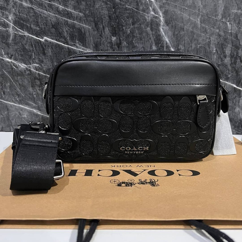 100% original Coach sling bag 50713 stylish wild men'sbag crossbody bag ...