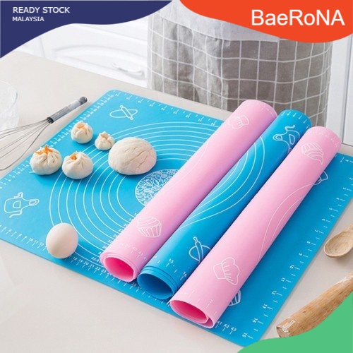 60/50/40cm Silicone Pad Baking Mat Sheet Kneading Dough Mat For