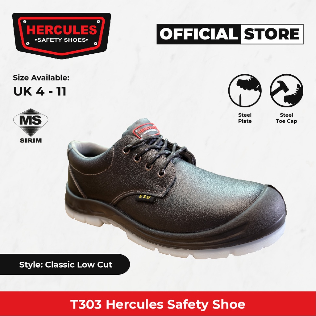 HERCULES T303 Wide Fit Safety Shoes Shopee Malaysia