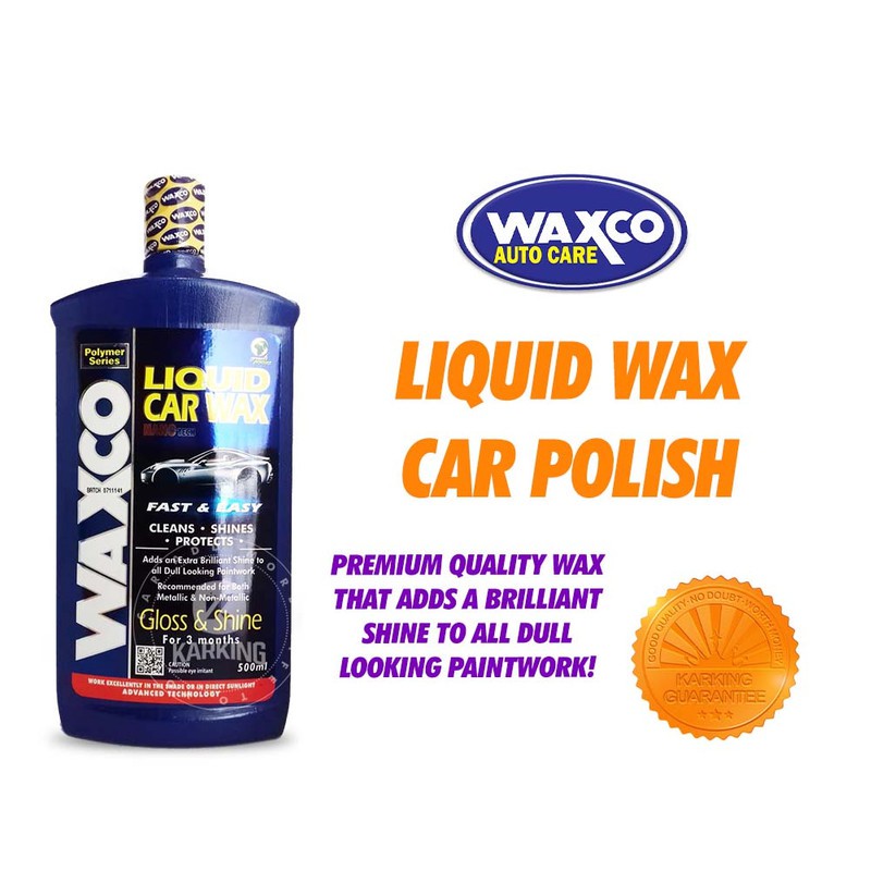 Waxco Liquid Wax Car Polish Gloss & Shine 500ml Shopee Malaysia