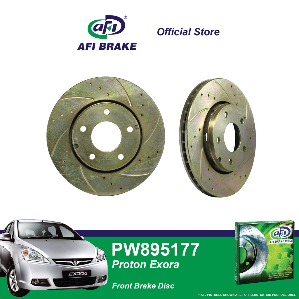 Afi Brake Front Disc Rotor - Proton Exora - PW895177 (1 set) | Shopee ...