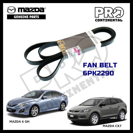 100 ORIGINAL GENUINE MAZDA CX7 2.3 MAZDA 6 GH 2.5 V BELT FAN BELT 6PK2290 Shopee Malaysia