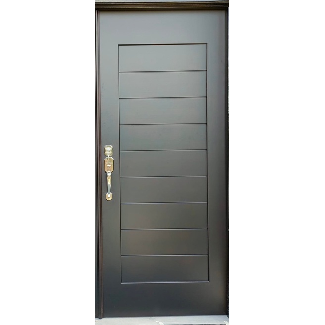 Pintu Kayu Tahan Air Hujan Full Solid Wooden Heavy Duty Door Thick